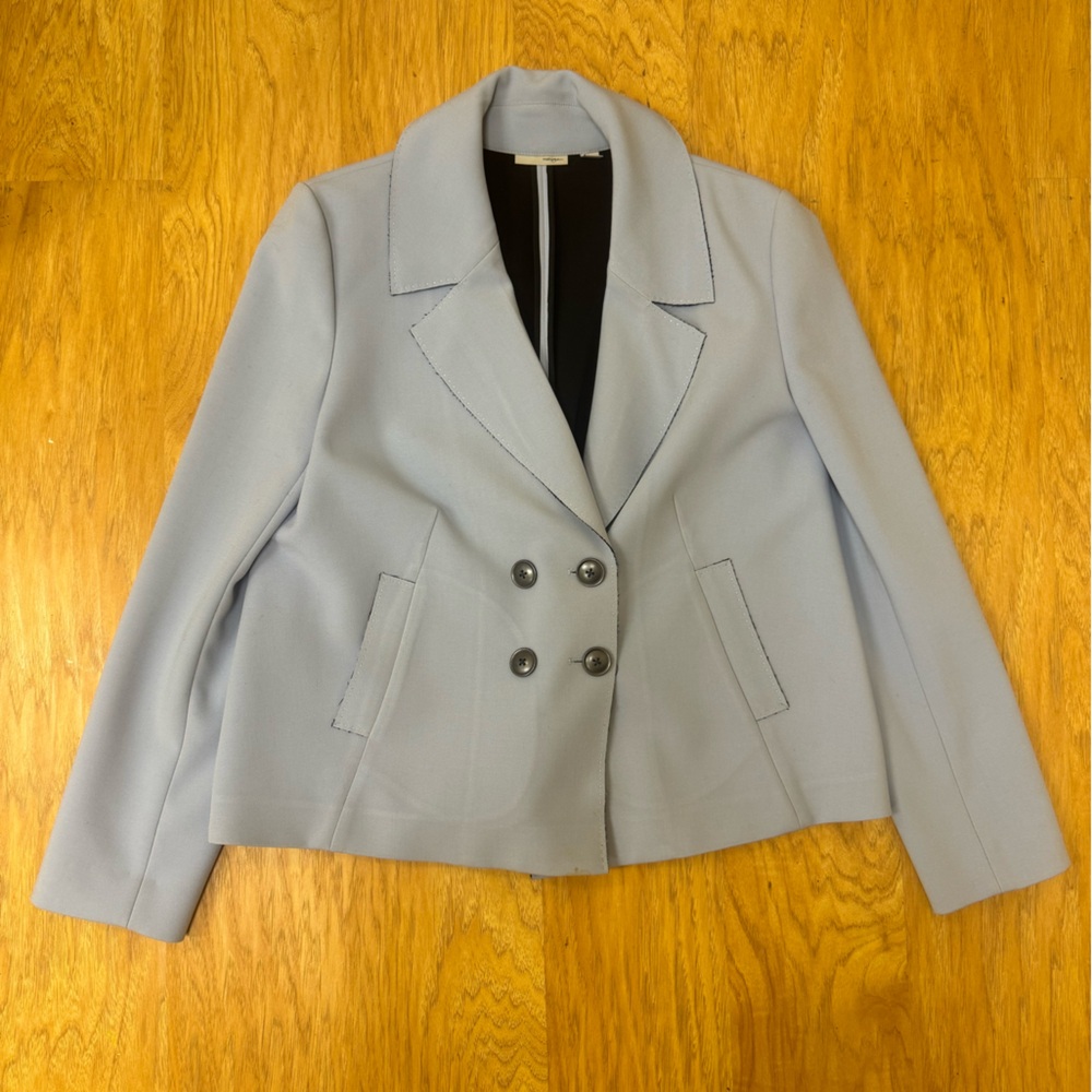 Halogen Light Blue Double Breasted Blazer - image 1